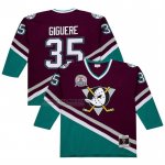 Camiseta Hockey Anaheim Ducks Jean Sebastien Giguere 2002-03 Power Play Violeta