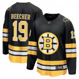 Camiseta Hockey Boston Bruins John Beecher Primera Breakaway Negro