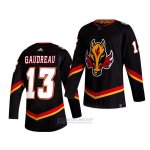 Camiseta Hockey Calgary Flames Johnny Gaudreau Negro Camiseta Hockey Calgary Flames Johnny Gaudreau Negro