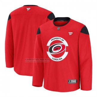 Camiseta Hockey Carolina Hurricanes Primera Practica Rojo