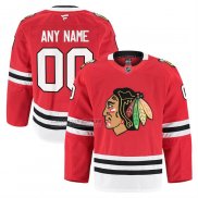Camiseta Hockey Chicago Blackhawks Primera Personalizada Rojo