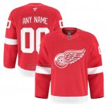 Camiseta Hockey Detroit Red Wings Autentico Pro Personalizada Rojo