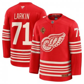 Camiseta Hockey Detroit Red Wings Dylan Larkin Centennial Premium Rojo