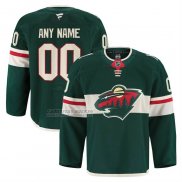 Camiseta Hockey Minnesota Wild Primera Personalizada Premium Verde