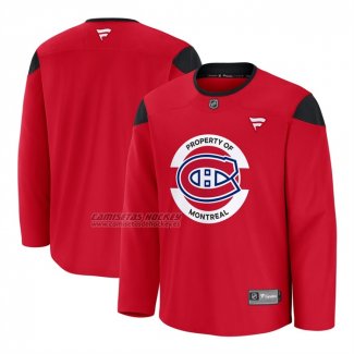 Camiseta Hockey Montreal Canadiens Practice Rojo
