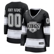 Camiseta Hockey Mujer Los Angeles Kings Primera Breakaway Personalizada Negro