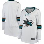 Camiseta Hockey Mujer San Jose Sharks Segunda Breakaway Blanco