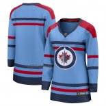 Camiseta Hockey Mujer Winnipeg Jets Alterno Aniversario Breakaway Azul