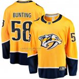 Camiseta Hockey Nashville Predators Michael Bunting Primera Breakaway Oro