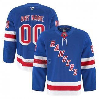 Camiseta Hockey New York Rangers Primera Personalizada Azul Royal