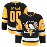 Camiseta Hockey Pittsburgh Penguins Primera Pro Personalizada Negro