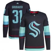 Camiseta Hockey Seattle Kraken Philipp Grubauer Primary Autentico Azul