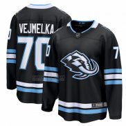 Camiseta Hockey Utah Mammoth Karel Vejmelka Primera Breakaway Negro