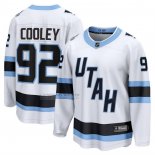 Camiseta Hockey Utah Mammoth Logan Cooley Segunda Breakaway Blanco
