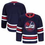 Camiseta Hockey Winnipeg Jets Alterno Autentico Pro Azul Marino
