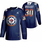 Camiseta Hockey Winnipeg Jets Laurent Brossoit 2020 Wasac Night Indigenous Heritage Azul Camiseta Hockey Winnipeg Jets Laurent Brossoit 2020 Wasac Night Indigenous Heritage Azul