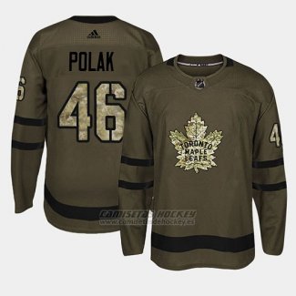 Camiseta Toronto Maple Leafs Roman Polak Camo Salute To Service