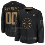 Camiseta Hockey Boston Bruins 2024 Military Appreciation Personalizada Negro