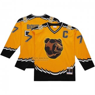 Camiseta Hockey Boston Bruins Ray Bourque Mitchell & Ness 1996-97 Blue Line 20 Amarillo