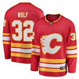 Camiseta Hockey Calgary Flames Dustin Wolf Primera Breakaway Rojo