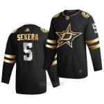 Camiseta Hockey Dallas Stars Andrej Sekera Golden Edition Limited Autentico 2020-21 Negro Camiseta Hockey Dallas Stars Andrej Sekera Golden Edition Limited Autentico 2020-21 Negro