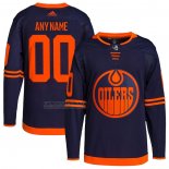 Camiseta Hockey Edmonton Oilers Alterno Primegreen Autentico Personalizada Azul