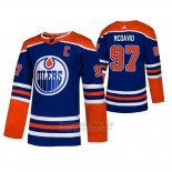 Camiseta Hockey Edmonton Oilers Connor Mcdavid Alternato Autentico Jugador Azul