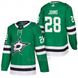 Camiseta Hockey Hombre Autentico Dallas Stars 28 Stephen Johns Home 2018 Verde
