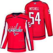 Camiseta Hockey Hombre Autentico Washington Capitals 54 Mason Mitchell Home 2018 Rojo