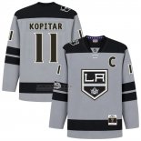 Camiseta Hockey Los Angeles Kings Anze Kopitar 2016-17 Captain Patch Power Play Gris