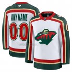 Camiseta Hockey Minnesota Wild 25th Aniversario Premium Personalizada Blanco