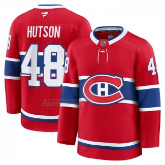 Camiseta Hockey Montreal Canadiens Lane Hutson Primera Premium Rojo