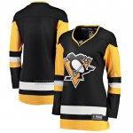 Camiseta Hockey Mujer Pittsburgh Penguins Primera Breakaway Negro