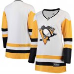 Camiseta Hockey Mujer Pittsburgh Penguins Segunda Breakaway Blanco