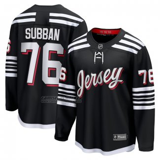 Camiseta Hockey New Jersey Devils P.K. Subban 2021-22 Alterno Autentico Negro
