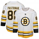 Camiseta Hockey Nino Boston Bruins David Pastrnak Primera Replica Blanco