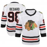 Camiseta Hockey Nino Chicago Blackhawks Connor Bedard Segunda Replica Blanco