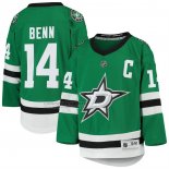 Camiseta Hockey Nino Dallas Stars Jamie Benn Primera Replica Verde
