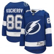 Camiseta Hockey Nino Tampa Bay Lightning Nikita Kucherov Primera Premier Azul