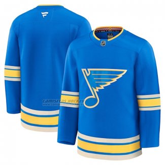 Camiseta Hockey St. Louis Blues Alterno Autentico Azul