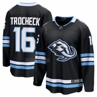 Camiseta Hockey Utah Mammoth Vincent Trocheck Primera Breakaway Negro