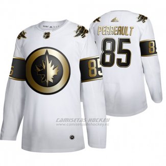 Camiseta Hockey Winnipeg Jets Mathieu Perreault Golden Edition Limited Blanco