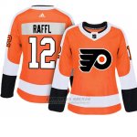 Camiseta Mujer Flyers 12 Michael Raffl Adizero Jugador Home Naranja