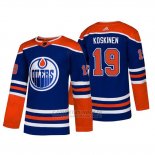 Camiseta Edmonton Oilers Mikko Koskinen Alternato Adidas Autentico Azul