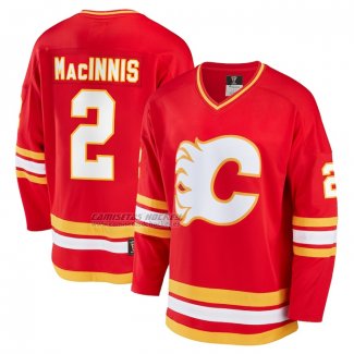 Camiseta Hockey Calgary Flames Al Macinnis Breakaway Retired Rojo