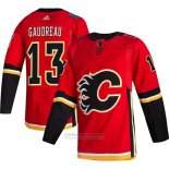 Camiseta Hockey Calgary Flames Johnny Gaudreau Alterno Autentico 2020-21 Rojo