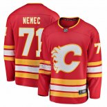 Camiseta Hockey Calgary Flames Simon Nemec Primera Breakaway Rojo