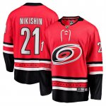 Camiseta Hockey Carolina Hurricanes Alexander Nikishin Primera Breakaway Rojo