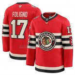 Camiseta Hockey Chicago Blackhawks Nick Foligno 2025 Winter Classic Premium Rojo
