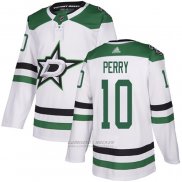 Camiseta Hockey Dallas Stars 10 Corey Perry Road Autentico Blanco